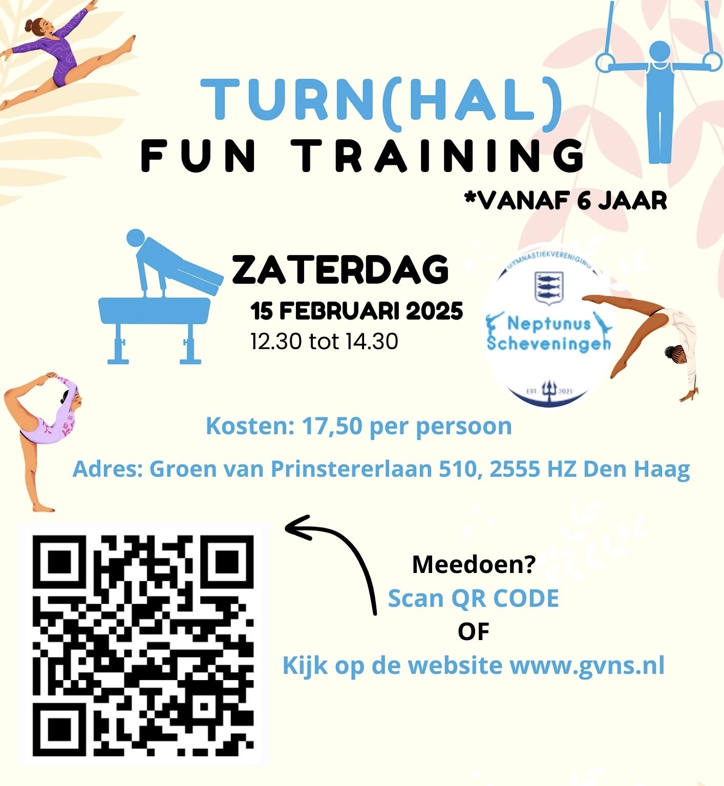 Turnhal-fundag: zaterdag 15 februari