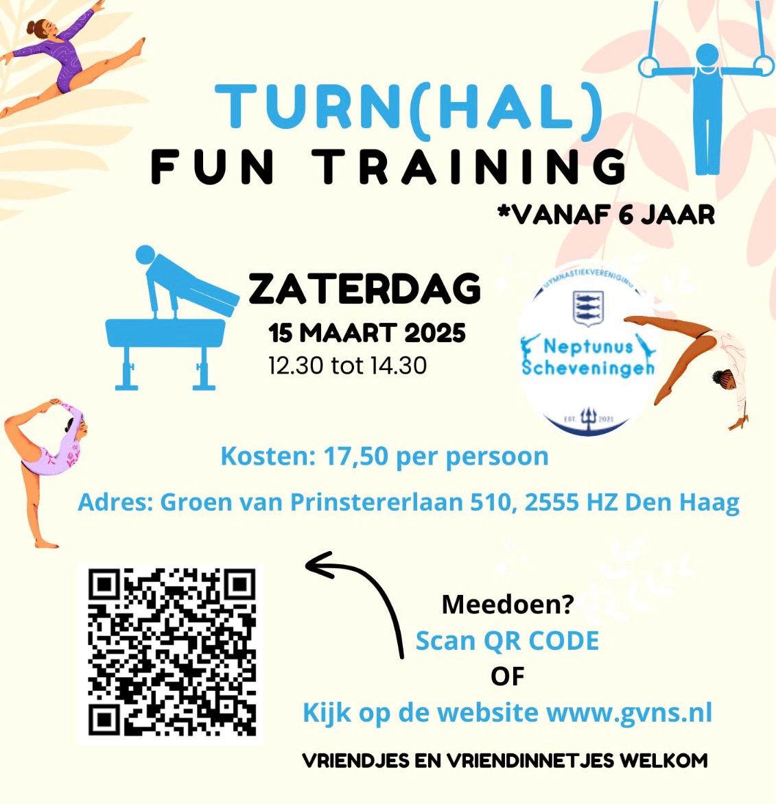 Turnhal-fundag: zaterdag 15 maart