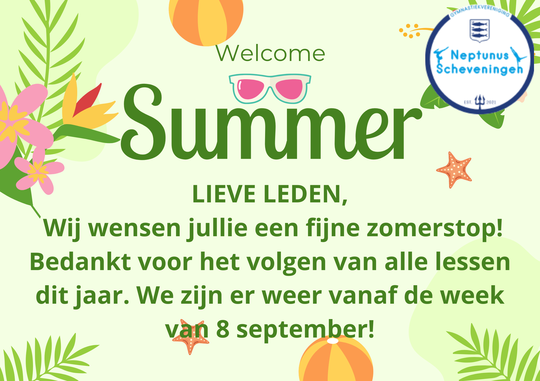 Fijne zomervakantie!