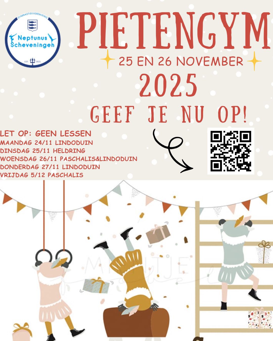 Pietengym 25 & 26 November – Meld je hier aan!